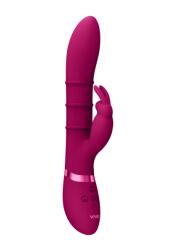 VIVE Vibrator pentru punctul G cu inele stimulatoare mobile SORA - Roz Vibrator