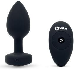 b-Vibe dop analiu vibratoare cu bijuterie M/L negru Vibrator