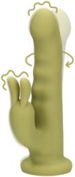 Loveline Vibrator ultrasoft din silicon rotativ Rabbit - Spring Sage Vibrator