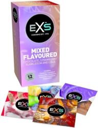 EXS Condoms Mixed Flavoured - mix de prezervative cu arome (12 buc)