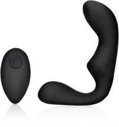 Ouch! Vibrator pentru prostată cu telecomandă - Negru