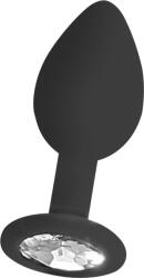 Ouch! Butt plug din silicon cu bijuterie detașabilă