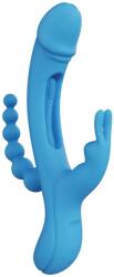 HoneyPlayBox TRILUX Kinky Finger Rabbit Vibrator with Anal Beads Blue Vibrator