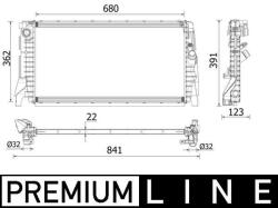 MAHLE Radiator, racire motor MAHLE BEHR *** PREMIUM LINE *** CR 2279 000P (CR 2279 000P)