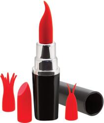 S Pleasures Lipstick Vibrator - Black/red Vibrator
