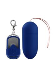 Shots Toys Ouă vibratorie cu 10 viteze și telecomandă - L - Albastru Vibrator