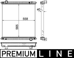 MAHLE Radiator, racire motor MAHLE BEHR *** PREMIUM LINE *** CR 1046 000P (CR 1046 000P)