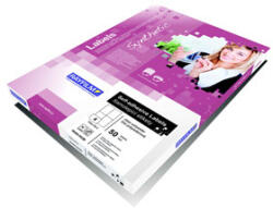  Fényes, Átlátszó, Poliészter Öntapadós Lézeres Etikett Címke 65 db 38x21 mm-es / A4 íven (10 ív) (ORE-40102)