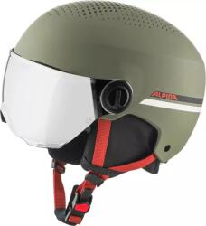 Alpina Cască copii ALPINA ZUPO VISOR Q-LITE, olive/red matt/orange-silver (M (51-55 cm))