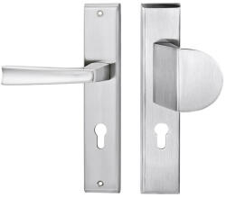 MET GAL MAJA mâner ușa de intrare satinat 90mm cu butuc Mâner fix stânga Satin (92K17616)