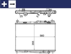 MAHLE Radiator, racire motor MAHLE BEHR CR 1135 000S (CR 1135 000S)