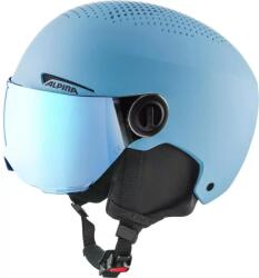 Alpina Cască copii ALPINA ZUPO VISOR Q-LITE, smoke/blue matt/blue (S (48-52 cm))