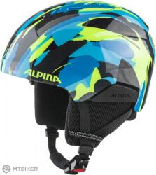 Alpina Cască copii ALPINA PIZI, neon blue/green gloss (S (48-52 cm))