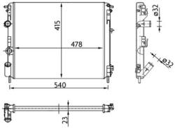 MAHLE Radiator, racire motor MAHLE BEHR CR 36 000S (CR 36 000S)