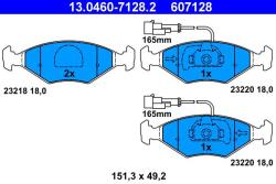 ATE set placute frana, frana disc ATE 13.0460-7128.2 (13.0460-7128.2)