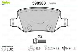 VALEO set placute frana, frana disc VALEO 598583 (598583)