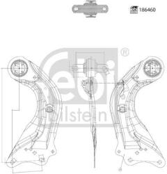 Febi Bilstein Brat, suspensie roata FEBI BILSTEIN 186460 (186460)