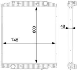 MAHLE Radiator, racire motor MAHLE BEHR CR 113 000S (CR 113 000S)