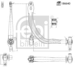 Febi Bilstein Brat, suspensie roata FEBI BILSTEIN 186640 (186640) - automobilus