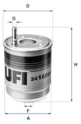 UFI filtru combustibil UFI 24.160. 00 (24.160.00)