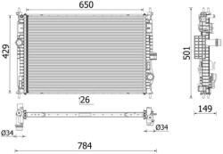 MAHLE Radiator, racire motor MAHLE BEHR *** PREMIUM LINE *** CR 2710 000P (CR 2710 000P)