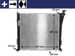 MAHLE Radiator, racire motor MAHLE BEHR CR 848 000S (CR 848 000S)