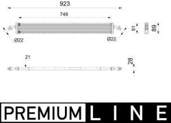 MAHLE Radiator, racire motor MAHLE BEHR *** PREMIUM LINE *** CR 2807 000P (CR 2807 000P)
