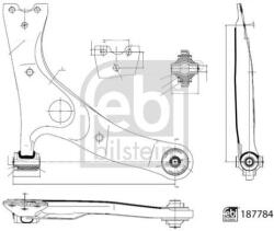 Febi Bilstein Brat, suspensie roata FEBI BILSTEIN 187784 (187784)