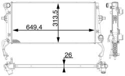 MAHLE Radiator, racire motor MAHLE BEHR *** PREMIUM LINE *** CR 1975 000P (CR 1975 000P)