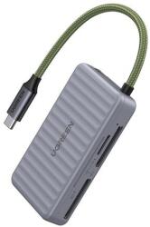 UGREEN USB-C kártyaolvasó Ugreen CM868 2xSD 1xTF 170Mbps (szürke) (55886) - jatekotthon