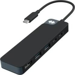 HYPER Docking Station Hyper HyperDrive Flex 5 Port USB-C Hub, Black (HD4101BKGL)