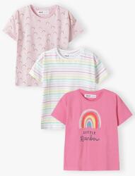 Minoti Tričko dívčí s krátkým rukávem 3pack - 86/92 | 18-24m méret