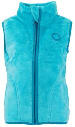 Pidilidi gyermek szőrmés mellény állógallérral, Pidilidi, PD1140-15, türkizkék - 146 | 11év méret