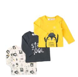 Minoti Póló csecsemő 3 csomag, Minoti, Hug 8, fiú - 62/68 | 3-6m méret