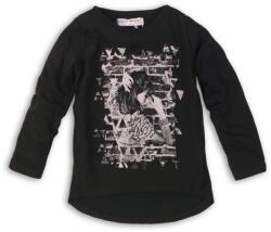 Minoti Póló lány hosszú ujjú, minoti, grunge 6, fekete - 98/104 | 3/4év méret