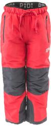 PIDILIDI outdoor sportnadrág, fleece bélésű, Pidilidi, PD1121-08, piros - 110 | 5év méret