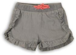 Minoti Lányok rövidnadrág fodros, Minoti, Shell 5, szürke - 92/98 | 2/3év méret