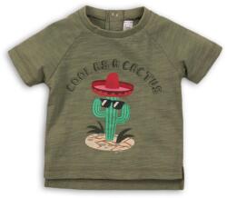 Minoti Fiúk Rövid ujjú póló, Minoti, Cactus 1, Khaki - 62/68 | 3-6m méret