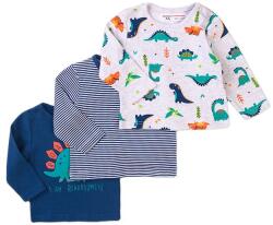 Minoti Póló csecsemő 3 csomag, Minoti, Jurassic 10, kék - 56/62 | 0-3m méret