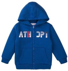 Minoti Fiú kapucnis pulóver kapucnival, Minoti, 7BZTHRU 2, kék - 80/86 | 12-18m méret