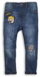 Minoti Fiú farmer nadrág Elasten, Minoti, Tiger 7, Kék - 68/80 | 6-12m méret