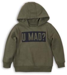 Minoti Fiú kapucnis pulóver, Minoti, KB FLEECE HOODY 9, khaki színű - 146/152 | 11/12év méret