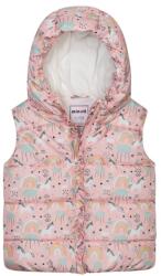 Minoti Lányok nejlon Puffa mellény mikrofleece béléssel, Minoti, 12GILET 15, rózsaszín - 86/92 | 18-24m méret