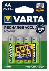 VARTA Akkumulátor ceruza VARTA Recharge Accu Power AA 4x2600 mAh (5716101404) - robbitairodaszer