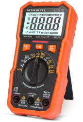 Maxwell Digitális Multiméter, Elem Teszterrel + Munkalámpa Funkcióval