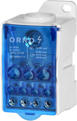  400A teljesítményelosztó, 1x185mm? bemenet, 8x10-35mm? kimenet (OR-LZ-8207/400)