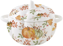 Easy Life Nuova R2S Porcelán tök formájú tál tetővel színes díszdobozban Ø15x13cm Harvest (1577HARV)