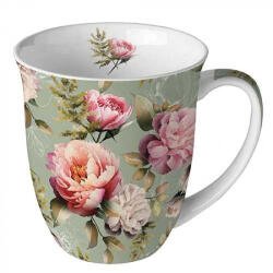 Ambiente Peonies composition green porcelánbögre 0, 4l (18418130)