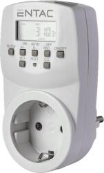 Entac digitális időkapcsoló konnektor, fehér (EDT7D-1E) (EDT7D-1E)