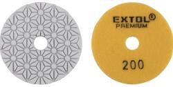 Extol Premium gyémánt csiszolókorong/polírkorong, tépőzáras, 100mm, P200 (8803094) (8803094)